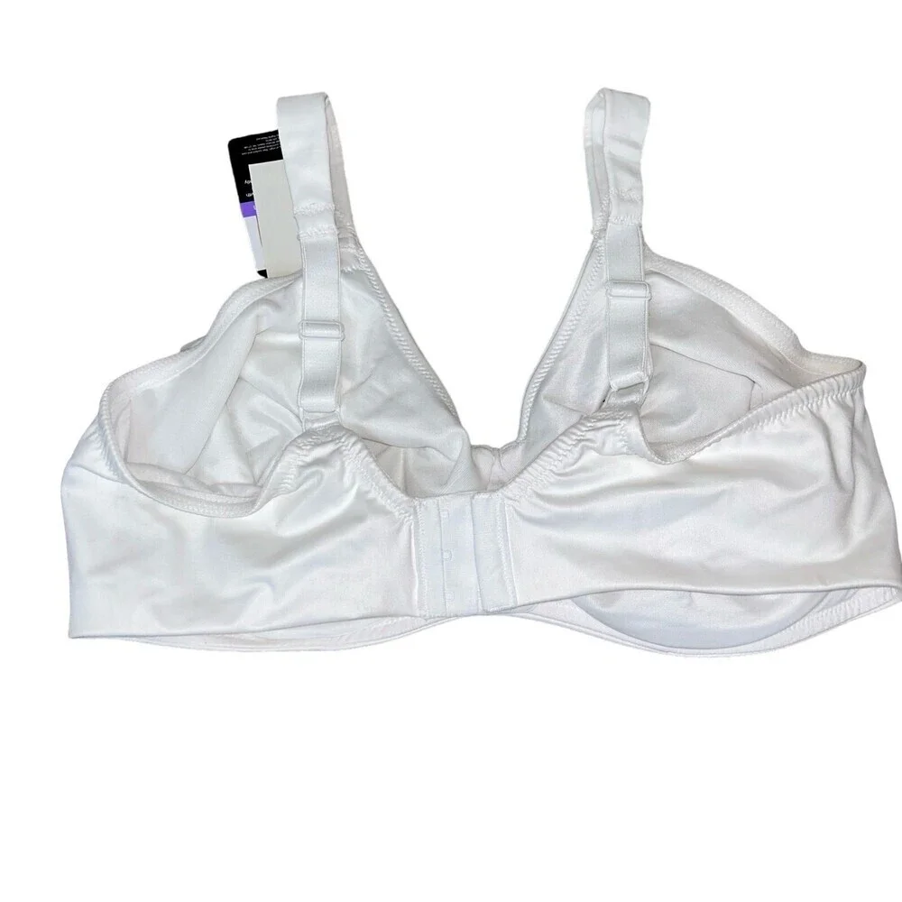 NEW Bali Bra white underwire no padding Comfort-U design stay place straps 40DD